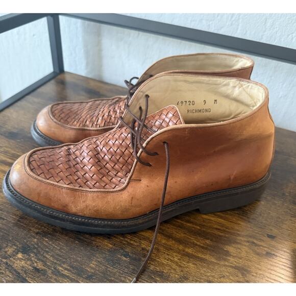 Bruno Magli Brown Leather Chukka Boots Made in Italy Men’s 9 Shoes Vibram main image 11